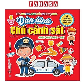Bóc Dán Hình Phát Triển Trí Thông Minh - Dán Hình Chú Cảnh Sát Và Những Nghề Nghiệp Bé Yêu Thích - Văn Minh
