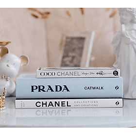 (Sách ngoại văn, combo 3 cuốn, bìa cứng) PRADA CATWALK, CHANEL COLLECTIONS & COCO CHANEL - Read Station - Ume Chan