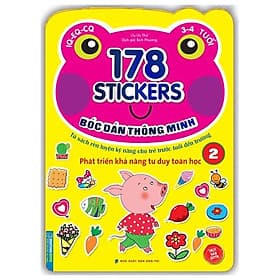 178 Stickers - Bóc Dán Thông Minh Phát Triển Khả Năng Tư Duy Toán Học (3 - 4 Tuổi) - Tập 2 - Minh Minh