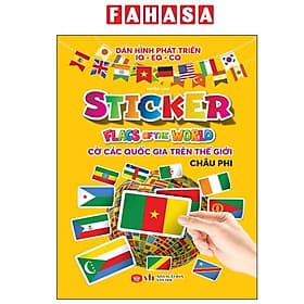 Sticker Flag Of The World - Cờ Các Quốc Gia Trên Thế Giới - Châu Phi - Chà