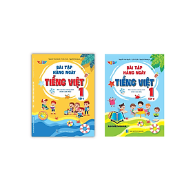 Combo Bài Tập Hằng Ngày Tiếng Việt 1 - tập 1 + 2 Cánh Diều