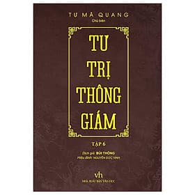Sách Tư Trị Thông Giám - Tập 6 (Bìa Cứng, Bọc Vải, Phủ Nhũ) - Trí