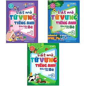 Combo Lật mở từ vựng Tiếng Anh đầu tiên cho bé (3 Cuốn) - Rien Ono