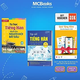 Tự Học Tiếng Hàn Dành Cho Người Mới Bắt Đầu + Tập Viết Tiếng Hàn - MCBooks