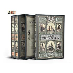[Ấn bản kỷ niệm là bản chuyển ngữ đầy đủ từ bản tiếng Pháp in năm 1889 của nhà Calmann-Lévy] (gồm 500 minh họa theo bản in năm 1888) [Boxset trọn bộ 3 tập bìa mềm] BÁ TƯỚC MONTE-CRISTO – Alexandre Dumas – Đông A - Bộ Văn Hóa