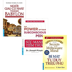 Combo 3Q Tư Duy Trong Kinh Doanh Thành Công : Bí Mật Tư Duy Triệu Phú + Người Giàu Có Nhất Thành Babylon + Sức Mạnh Tiềm Thức ( Tái Bản ) - Do
