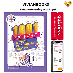 Sách 1001 Từ vựng tiếng Anh thông dụng cho kỳ thi Vstep (B1), IELTS (band 4.5), TOEIC 450, B1 Preliminary (PET), Aptis và cho học sinh trung học cơ sở, trung học phổ thông - Lê Trung Dũng