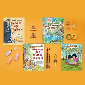 Tớ Muốn Biết Tuốt : Những Câu Chuyện Phi Thường Về Động Vật + Cơ Thể Ta Thật Diệu Kì + Những Bài Học Thú Vị Về Lịch Sử Nhân Loại + Thế Gới Tự Nhiên Có Bao Điều Kì Lạ - Combo 4 Cuốn - NXB Phụ Nữ - Việt Thư