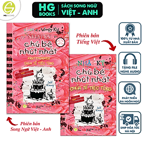 Nhật ký chú bé nhút nhát Tập 20 Song ngữ & Tiếng Việt - Diary of a Wimpy Kid: Partypooper - Chúa Tể Tiệc Tùng, tặng file nghe & note từ vựng - Song Giang