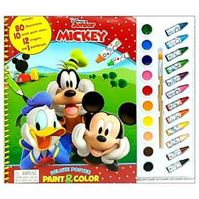 Disney Mickey Deluxe Paint / Crayon Book - ED