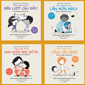 Combo 4Q Sách Ehon Song Ngữ Anh Việt Cho Bé 0 - 6 Tuổi _ Chập Chững Lớn Lên: Mau Khỏe Nhé, Bố Ơi! + Đến Lượt Cậu Đấy + Lần Nữa Nào + Cảm Ơn Nhé! - Song Phát