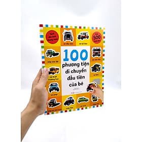 Sách Dán Hình Thông Minh - 100 Phương Tiện Di Chuyển Đầu Tiên Của Bé - Minh