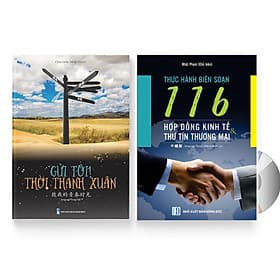 Combo gửi tôi thời Thanh Xuân song ngữ Trung việt có phiên âm MP3 nghe + 116 Hợp đồng Kinh Tế Thư Tín Thương Mại song ngữ Trung Pinyin +DVD tài liệu - Song Thành
