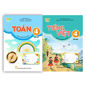 Combo 2 cuốn Toán + Tiếng việt 4 - tập 1 (Dành cho buổi học thứ hai) (Kết nối tri thức với cuộc sống) - Tri Thức