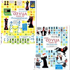 Combo 2 cuốn Chơi cờ vua cùng bé - TRÒ CHƠI PHÁT TRIỂN TOÀN DIỆN (Quyển 1), VÁN CỜ HOÀN CHỈNH (Quyển 2) - Vũ
