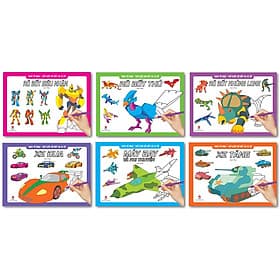 Combo Sách Tô Màu - Thế Giới Rô Bốt Và Xe Cộ (6 Cuốn) - Kim