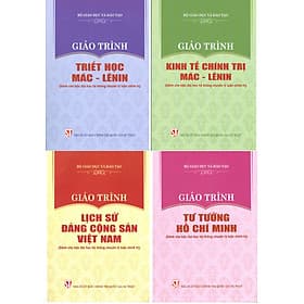 Combo 4 cuốn Giáo Trình Dành Cho Bậc Đại Học Hệ Không Chuyên Lý Luận Chính Trị: Giáo Trình Triết Học Mác – Lênin + Giáo Trình Kinh Tế Chính Trị Mác – Lênin + Giáo Trình Lịch Sử Đảng Cộng Sản Việt Nam + Giáo Trình Tư Tưởng Hồ Chí Minh - Minh Minh