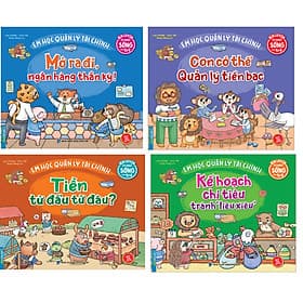 Combo Rèn Luyện Kỹ Năng Sống Cho Trẻ - Em Học Quản Lý Tài Chính - Kế Hoạch Chi Tiêu Tránh+Tiền Từ Đẩu Từ Đâu?+Con Có Thể Quản Lý Tiền Bạc+Mở Ra Đi, Ngân Hàng Thần Kỳ! - Di Di