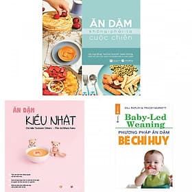 Combo bộ sách ăn dặm kiểu nhật, phương pháp ăn dặm bé chỉ huy và ăn dặm không phải cuộc chiến - Phương Phương