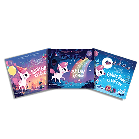 Combo Mười Phút Nữa Đến Giờ Đi Ngủ - Bộ 3 Cuốn Kỳ Lân Con (Dỗ Bé Ngủ Ngon Trong 10 Phút) - Di Di
