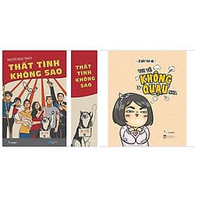 Combo 2 cuốn: Thất Tình Không Sao (Kèm Bookmark) + Vui Vẻ Không Quạu Nha - Vũ