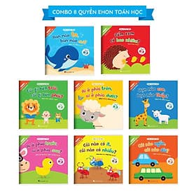 Ehon toán học đầu đời cho bé - Trọn bộ 8 cuốn song ngữ Anh Việt - Có file nghe - NXB Hà Nội