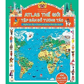 Atlas thế giới – Tập bản đồ tương tác - Ngắm lục địa – Chạm núi sông - Kim Đồng - Kim Hye-Jin
