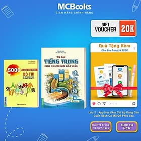 5000 Từ Vựng Tiếng Trung Bỏ Túi + Tự Học Tiếng Trung Cho Người Mới Bắt Đầu - Dùng Kèm App - MCBooks