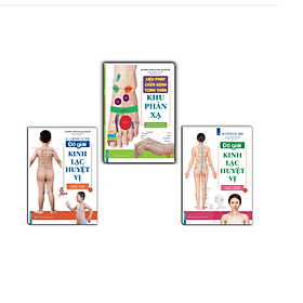 Combo 3c - Liệu pháp chữa bệnh - Khu phản xạ & Đồ giải kinh lạc huyệt vị - Nữ giới + Trẻ em (sách bản quyền) - Hú