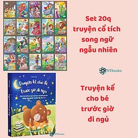 Truyện Set 20 Quyển Truyện Cổ Tích Ngẫu Nhiên Hay Cho Bé, Mẫu Truyện Cho Bé Trước Giờ Đi Ngủ - Di Di