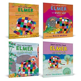 COMBO 4 CUỐN ELMER (SONG NGỮ ANH - VIỆT)_ David McKee_ Trần Hoài Thu và Vi Hạ dịch _ Đông A _NXB Dân Trí - Hoài Thu