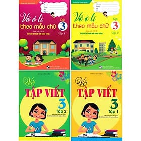 Vở Ô Li Theo Mẫu Chữ + Vở Tập Viết Lớp 3 - Combo 4 Cuốn - Bám Sát SGK Kết Nối Tri Thức Với Cuộc Sống - Hồng Ân - An Vi