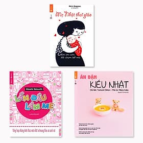 Combo 3 cuốn: Mẹ Nhật Thai Giáo + Lần đầu làm mẹ + Ăn dặm kiểu Nhật - Lâm Hà