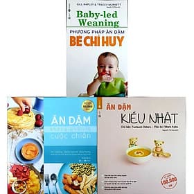 Sách Combo ăn dặm kiểu nhật, phương pháp ăn dặm bé chỉ huy và ăn dặm không phải cuộc chiến - Phương Hà