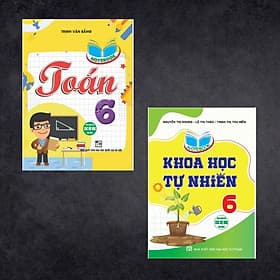 sách - Combo 2 quyển notebook - toán - khoa học tự nhiên lớp 6 (HA) - Nhiên Hà