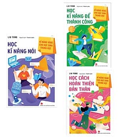 Combo 3 Cuốn Sách Kỹ Năng Vàng Cho Học Sinh Trung Học - Học Cách Hoàn Thiện Bản Thân + Học Kỹ Năng Nói + Học Kỹ Năng Để Thành Công (Phát Triển Kỹ Năng Mềm Kỹ Năng Giao Tiếp Cho Thiếu Niên) - 