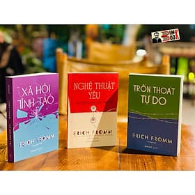 Combo 3 cuốn sách của Erich Fromm: XÃ HỘI TỈNH TÁO, TRỐN THOÁT TỰ DO, NGHỆ THUẬT YÊU - Lê Phương Anh, An Khánh dịch - Omega+ - NXB Thế giới - 