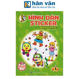 Hình Dán Sticker - Bé Tập Tô Màu - Quyển 4 - Thuận