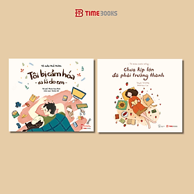 Combo 3 cuốn sách tô màu Chưa Kịp Lớn Đã Phải Trưởng Thành + Tôi Bị Cảm Hóa Ra Là Do Em + Hiên Nhà Chắn Hết Mưa Giông - Thanh Hoa