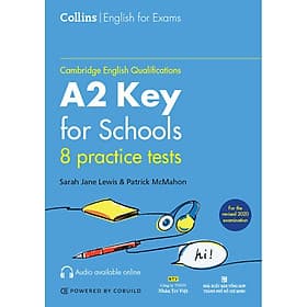 Sách Cambridge English Qualification A2 Key for School - 8 Practice Tests (Quét mã MP3 để nghe file) - Trí
