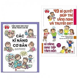 Combo sách kỹ năng hay cho bé : Cẩm nang sinh hoạt bằng tranh cho bé - các kỹ năng cơ bản + 49 bí quyết giúp trẻ lắng nghe và truyền đạt- kỹ năng giao tiếp tâm hồn - Nhà xuất bản Larousse