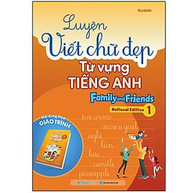 Sách Luyện viết chữ đẹp từ vựng Tiếng Anh Family and Friends - National Edition 1 - ED