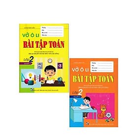 Vở Ô Li Bài Tập Toán Lớp 2 - Combo 2 Tập - Bám Sát SGK Kết Nối Tri Thức Với Cuộc Sống - Hồng Ân - An