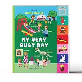 Sách Basic Words - My Very Busy Day - Minh Minh