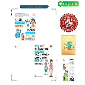 Bộ sách nuôi dạy con thông minh tự lập (90% trẻ thông minh nhờ cách trò chuyện + Khen sao cho đúng) - Minh Thông