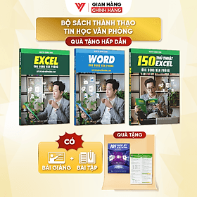 Combo 3 Sách Word Và Excel Và 150 Thủ Thuật Ứng Dụng Văn Phòng Từ Cơ Bản Đến Nâng Cao - N1 - Thu