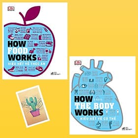 Combo How The Body Works - Hiểu Hết Về Cơ Thể và How Food Works - Hiểu Hết Về Thức Ăn ( Tặng Kèm Sổ Tay Xương Rồng) - Nhã Nam