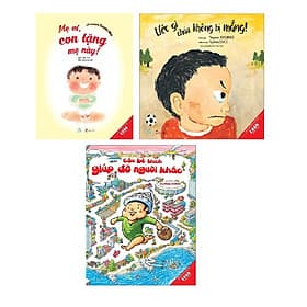 Sách Ehon Kĩ năng sống cho trẻ 3-8 tuổi Ước gì cháu không bị mắng, Cậu bé thích giúp đỡ người khác, Mẹ ơi con tặng mẹ này - Chà