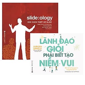 Combo Sách Kỹ Năng Làm Việc : Slideology - Học Cách Thiết Kế Slide + Lãnh Đạo Giỏi Phải Biết Tạo Niềm Vui - Làn