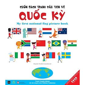 Sách Ehon Nhật Bản - Cuốn sách tranh đầu tiên về Quốc kỳ - Dành cho bé từ 4 tuổi - Ehomebooks - Văn